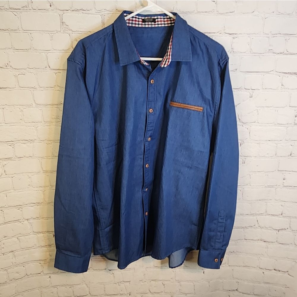 Men's Coofandy longsleeve button-down shirt, size XL